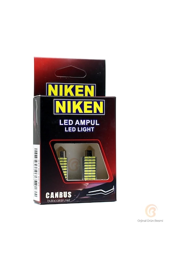 Niken Led Sofit Ampul Set 12V 27 Led’Li 36Mm – Beyaz Işık
