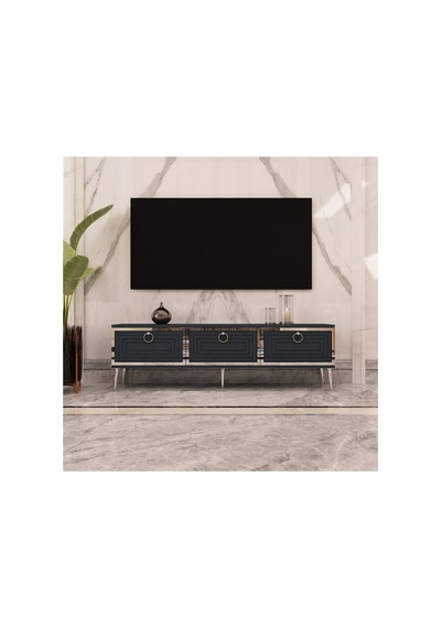 Palo 150 Cm Tv Ünitesi Tv Sehpası Antrasit-gümüş Antrasit - Gümüş