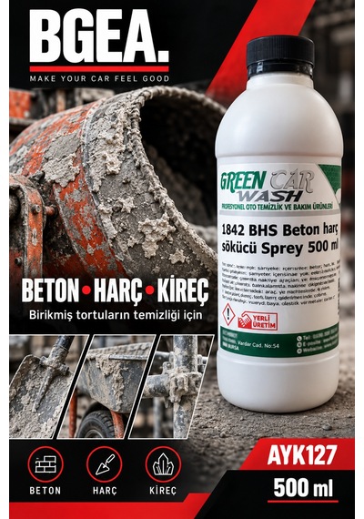 Bgea Green Car Wash Bhs Beton Ve Harç Sökücü 500 Ml