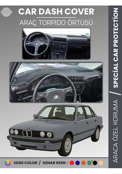 Bmw E30 3 Serisi 1982-1991 Torpido Örtüsü Ön Göğüs Koruma Torpido Koruma Tam Uyum Çatlamayı Önler - 147 Stiloto