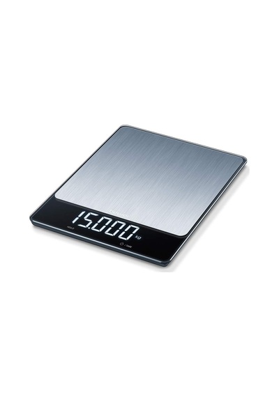 Ks 34 Xl Stainless Steel Mutfak Terazisi, Paslanmaz Çelik, 15 Kg'a Kadar Hassas Tartımlar İçin, Pratik Dara Fonksiyon Genel