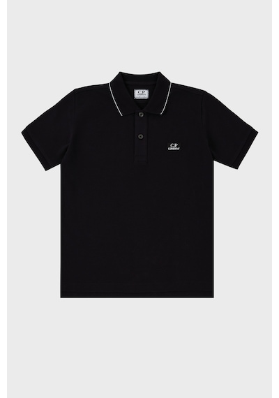 C.p. Company Çocuk Polo Yaka T Shirt 10ckpl023 005263w 999 Siyah