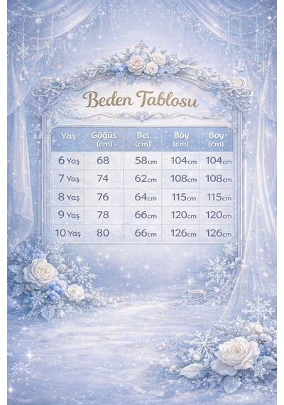 Chaton D'or Kız Çocuk Abiye Kar Taneli Pelerinli Prenses Model Askılı Abiye Elbise 6-10 Yaş Krem Chaton D'or Kız Çocuk Abiye Kar Taneli Pelerinli Prenses Model Askılı Abiye Elbise 6-10 Yaş Krem