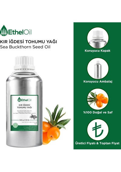 Etheloil Kır İğdesi Sabit Yağı 500 G