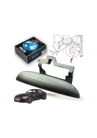 Bmw Z4 E86 2002-2009 Metal Sağ Dış Kapı Kolu