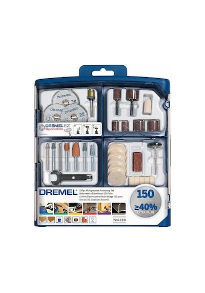 Dremel Çok Amaçlı Aksesuar Seti (724) 150'Li - 2615S724JA