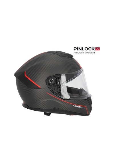 Acerbis Tarmak Carbon 22-06 Kapalı Kask Kırmızı - Siyah