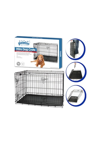 Pawise - 69 - Metal Köpek Kafesi - Csmo-tex - 92x57x63 Cm