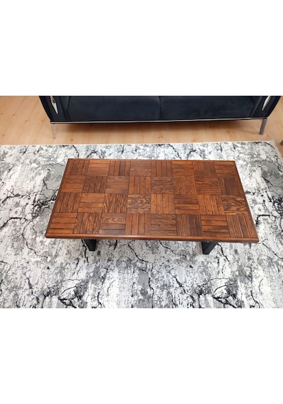 Orta Sehpa Ceviz Renk Çay Kahve Sehpası Klasik 120 X 60 Cm