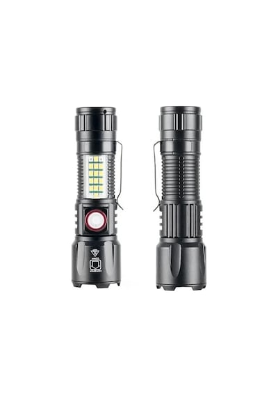 Ws-2828 Ultra Usb Şarjlı Polis El Feneri, Bekçi, Asker El Feneri Kırmızı Mavi Çakarlı 1000 L 1 Ws-2828 Ultra Usb Şarjlı Polis El Feneri, Bekçi, Asker El Feneri Kırmızı Mavi Çakarlı 1000 L Siyah