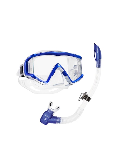 Scubapro Crystal Vu + Spectra Şnorkel Set Mavı Çok Renkli