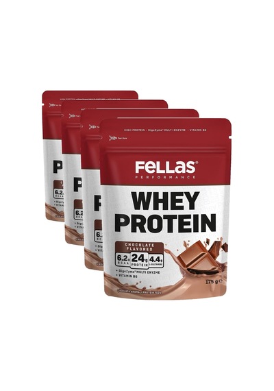 Performance Çikolata Aromalı Whey Protein 175g 4 Paketi Ahududu