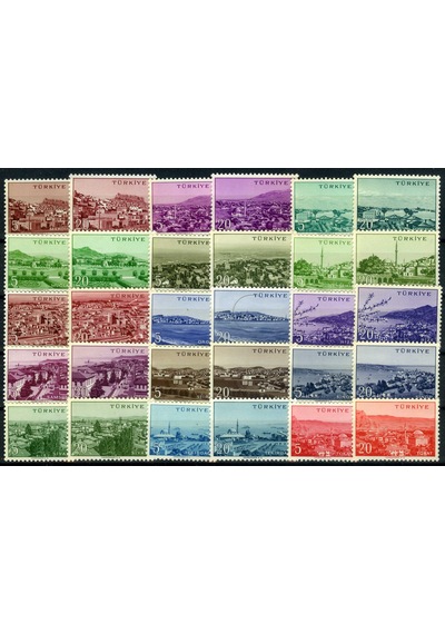 Pul Koleksiyonu,1958/60 Memleket Serisi,134 Pul Tam Seri,ASB-5062