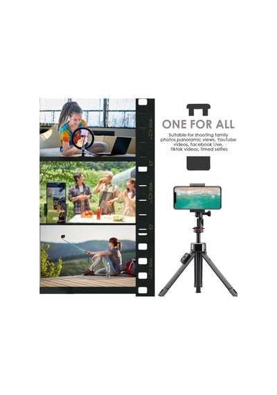 Kyrotech Akıllı Telefon Tutucu, Tripod Montaj Adaptörü, Klipsli Konnektör Başlığı, Selfie Çubuğu Başlığı, Seyahat Mini Tripod Belirtilmemiş