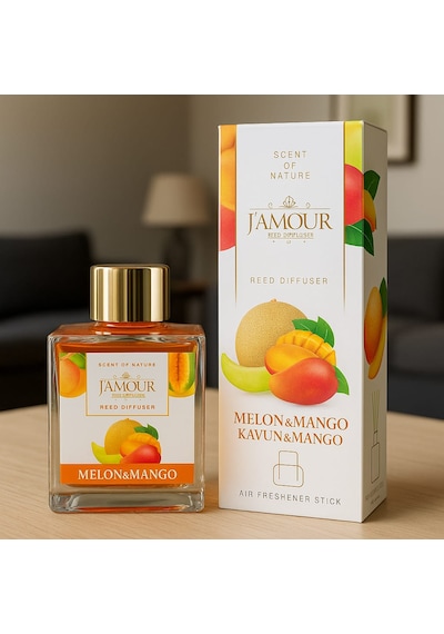 Kavun Mango Kokulu Çubuklu Oda Kokusu 100 Ml Tropikal Ve Tatlı Ferahlık Mango