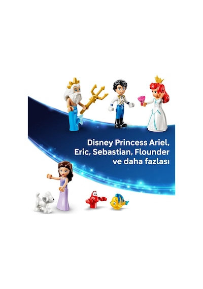 LEGO® ǀ Disney Princess Ariel’in Kraliyet Düğün Gemisi 43299 - 6 Yaş ve Üzeri Çocuklar İçin Yaratıcı Oyuncak Yapım Seti (519 Parça)