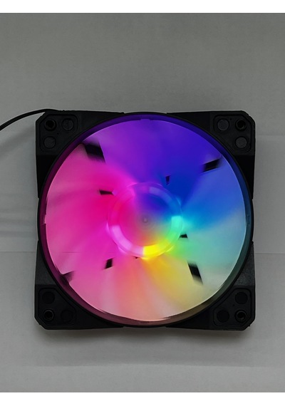 12cm Rainbow Işıklı Kasa Fanı