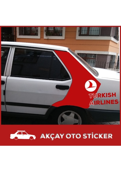 Şahin Turkish Airlines Sticker Tofaş Oto Sticker Araba Sticker
