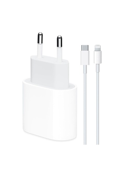 İphone Uyumlu 27w Şarj Başlığı+27w Destekli Type-c-lightning Set