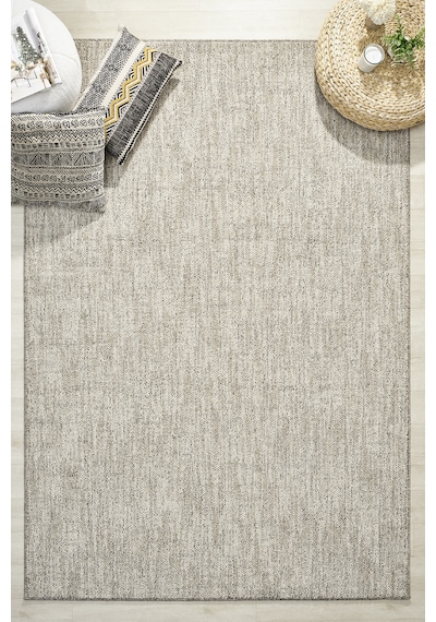 Mariesse Home Wool Serisi Bukleli Yumuşak Dokulu İskandinav Dokuma Halı 1087-gri