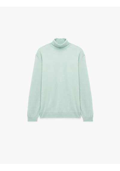Koton Regular Fit Uzun Kollu Dik Yaka Triko Kazak Mınt 7wam70153ht Mint