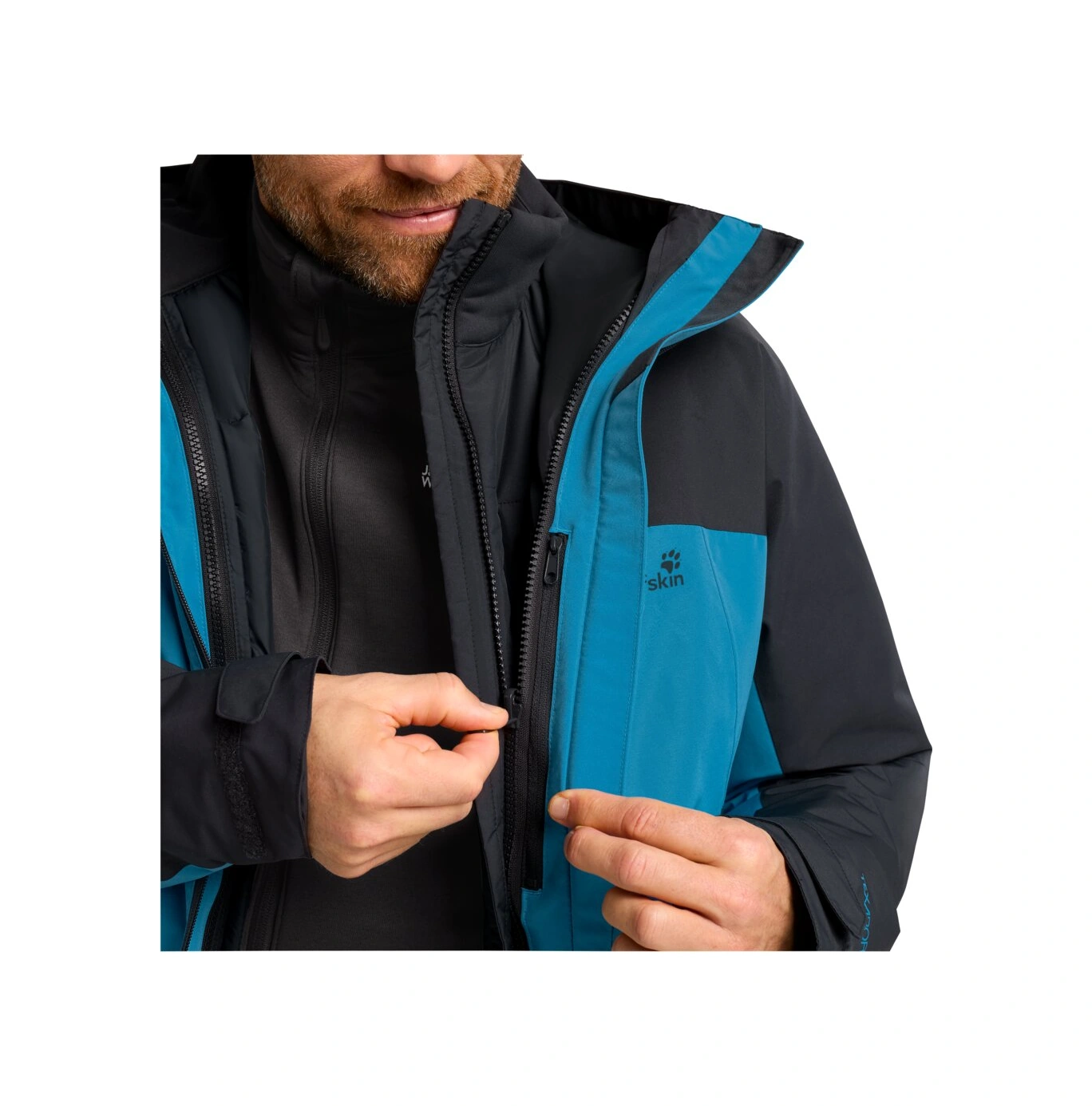 Jack Wolfskin Wıld Places 3ın1 Jkt M Mont A65257-8026 Mavi