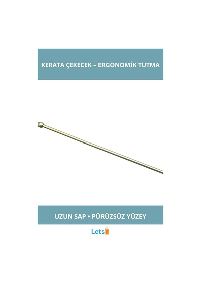 Letsii Dayanıklı Pirinç Uzun Saplı Ergonomik Ayakkabı Çekeceği