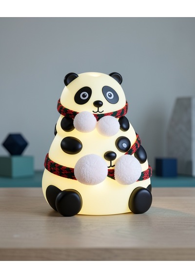 Renk Değiştiren Panda Silikon Gece Lambası Bwr30renkdegıstırenpanda-5 Sarı