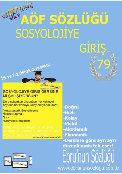 AÖF İİBF Ebrunun Sözlüğü Sosyolojiye Girİş  - E Sözlük