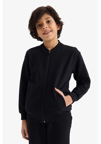 Defacto Erkek Çocuk Kolej Yaka Bomber Hırka G5202a826spbk81 Siyah-bk81