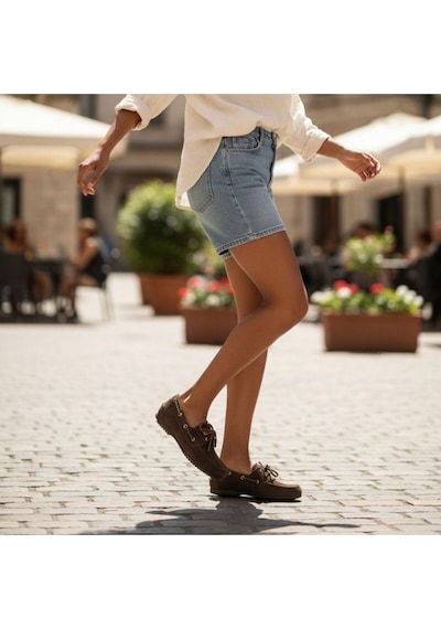 Ne&ve Shoes Kahve Süet Hakiki Deri Kadın Bağcıklı Loafer Ayakkabı Kahverengi