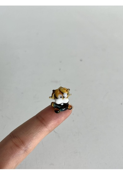 El Yapımı Mini Murano Cam Kedi Biblo A136-02