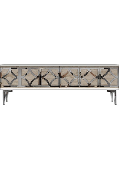 Tsa1237bts Lem Tv Sehpası Beyaz-traverten-silver 120cm Tsa1237bts Lem Tv Sehpası Beyaz-traverten-silver 120cm