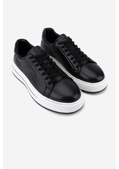Valmenti Erkek Hakiki Deri Siyah Sneakers & Spor Ayakkabı 298 3258-8086 Erk Ayk Y26 Sıyah Dr