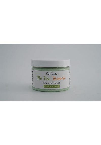 Cosmetics Çay Ağacı Ve Zerdeçal Scrubı180 Ml Yüz Ve Vücut İçin Doğal Peeling Kremi Ölü Deri Temizley