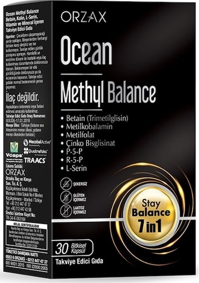 Orzax Ocean Methyl Balance Takviye Edici Gıda 30 Kapsül