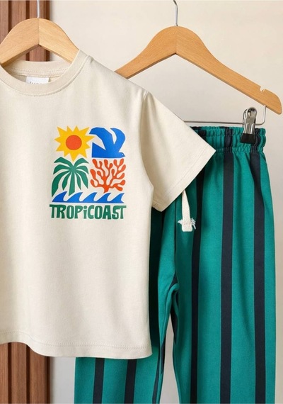 Poala Kids Tropicoast Uzun Takım Çok Renkli