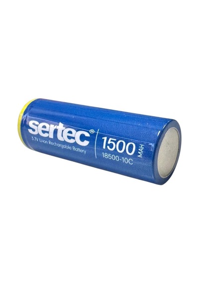 Sertec 18500 3.7volt 1500mah 10c Li-on Şarjlı Pil - 1adet