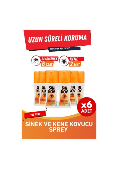 Kovucu Sprey 6'lı Eko Set - Sinek Kene Uzun Süre Koruma 6x100ml