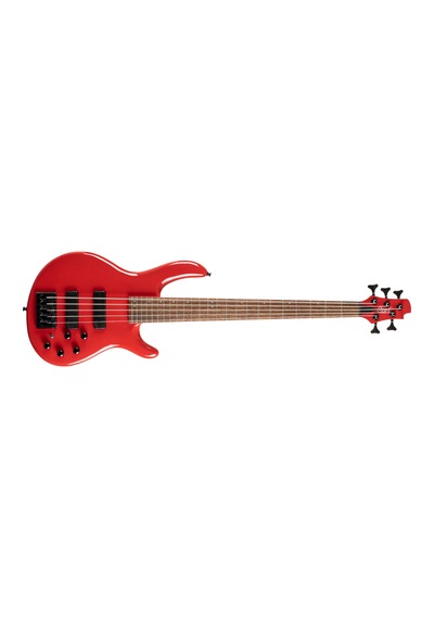 Cort C5 Deluxe Crd Bas Gitar 5 Telli Şeker Kırmızısı - Aktif Eq