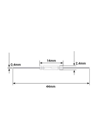 14mm Reed Röle Anahtar Sensör Switch Manyetik Alan Mıknatıs Algılayıcı No Kontak Çıkışı Kapı Pencere Dvm.10