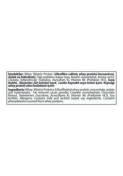 Hardline Nutrition Whey 3matrix Çikolatalı 908 Gr