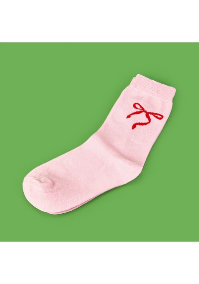 Soft Ribbon Çorap - Pembe Çok Renkli