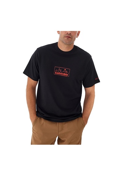 Columbia Csc M Peaked Badge Ss Tee Erkek Kısa Kollu Tişört Cs0397 001