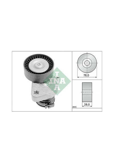 Ina Kayıs Gergı Rulmanı Mercedes W203 S203 Cl203 W204 S204 C209 W211 R171 Kutuklu 534008130 A2712000270