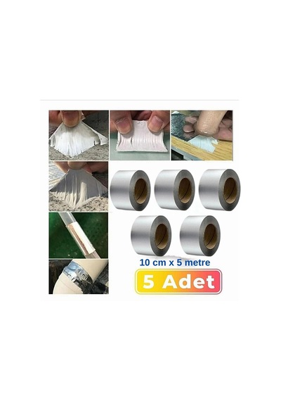 5 Li Su Geçirmez Çatlak Bandı 10cm 5m Yüksek Sıcaklık Dayanıklı Çatı Boru Duvar Onarım Çamur Bant Bayi Dep
