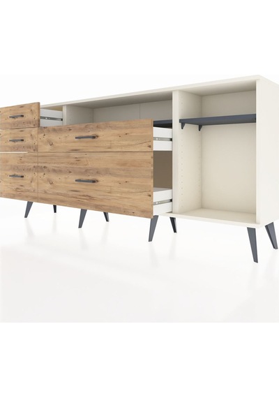 Arges Konsol 2 Raflı 5 Çekmeceli 176x30x83 Aytaşı-antrasit/çam Antrasit/çam Arges Konsol 2 Raflı 5 Çekmeceli 176x30x83 Aytaşı-antrasit/çam Antrasit/çam
