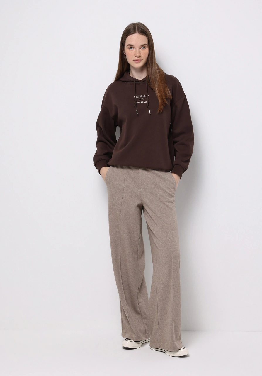 Colin's Colins Regular Fit Kapüşonlu Nakışlı Kadın Kahverengi Sweatshirt Cl1077081 Q1.v2 Brw Kahverengi Colin's Colins Regular Fit Kapüşonlu Nakışlı Kadın Kahverengi Sweatshirt Cl1077081 Q1.v2 Brw Kahverengi
