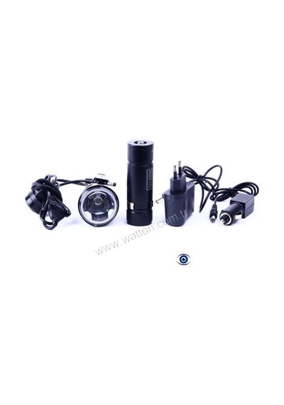 Blackwatton Wt-272-Profesyonel Bisiklet   Lambası Siyah - Siyah - Krom