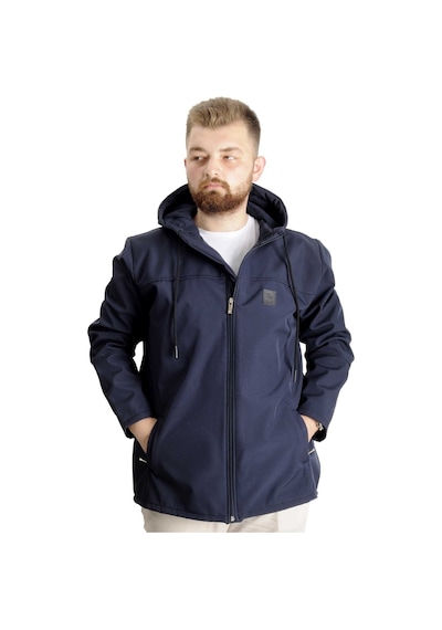 Mode Xl Erkek Softshell Parcalı Kapsonlu Mont 21235 Lacivert 001